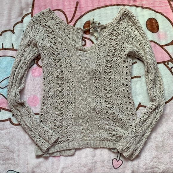 Free people tie up sweater - Picture 2 of 5